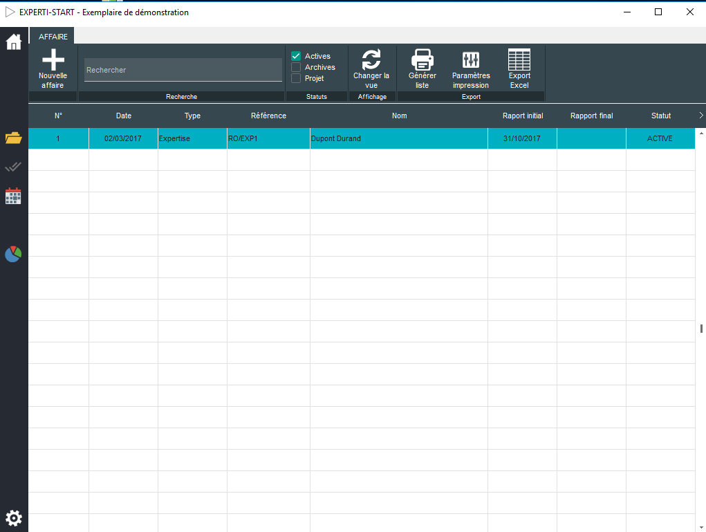 Experti-start Tableau des expertises judiciaires